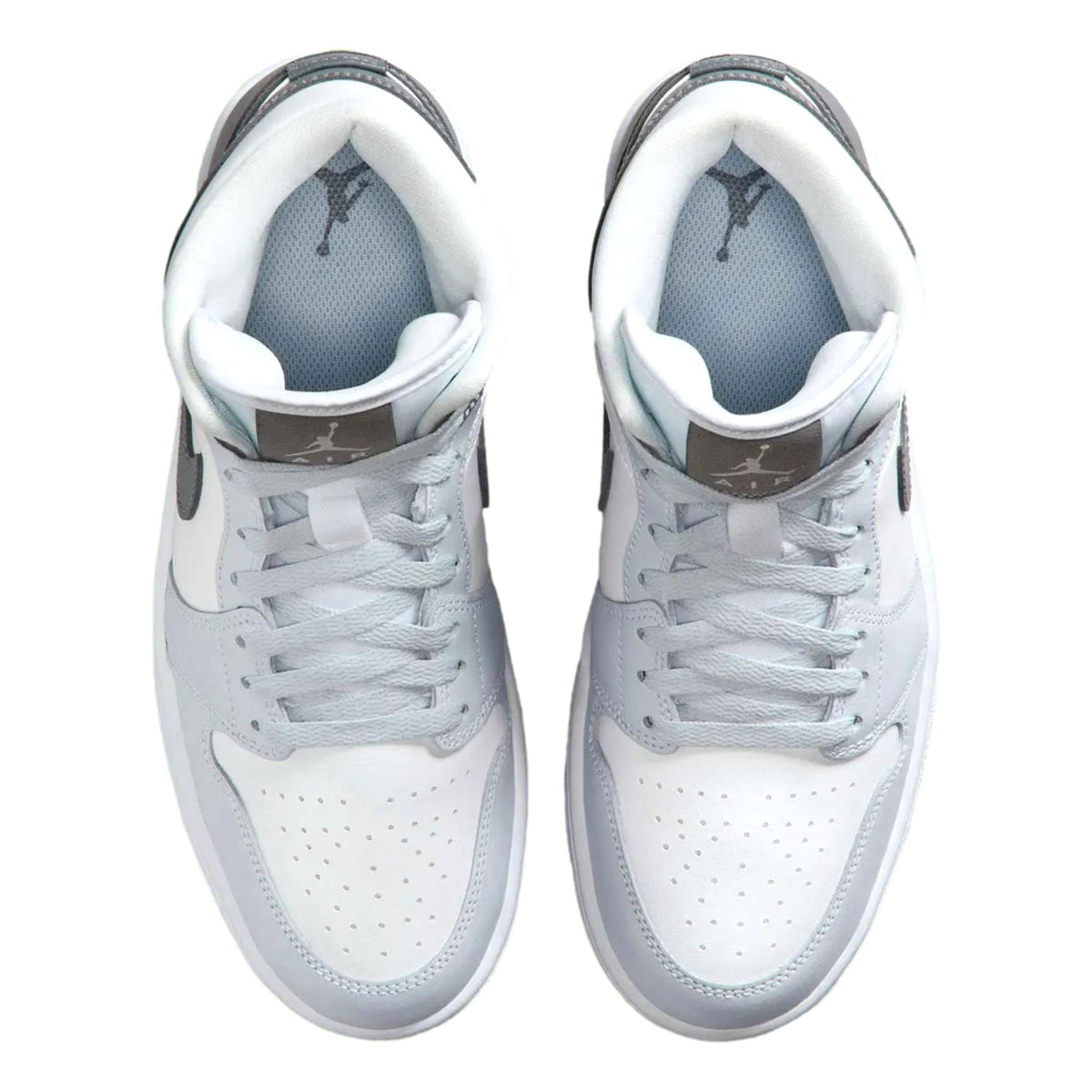 Nike Air Jordan 1 Mid White / Smoke Grey - Pure Platinum  BQ6472-113 Women's
