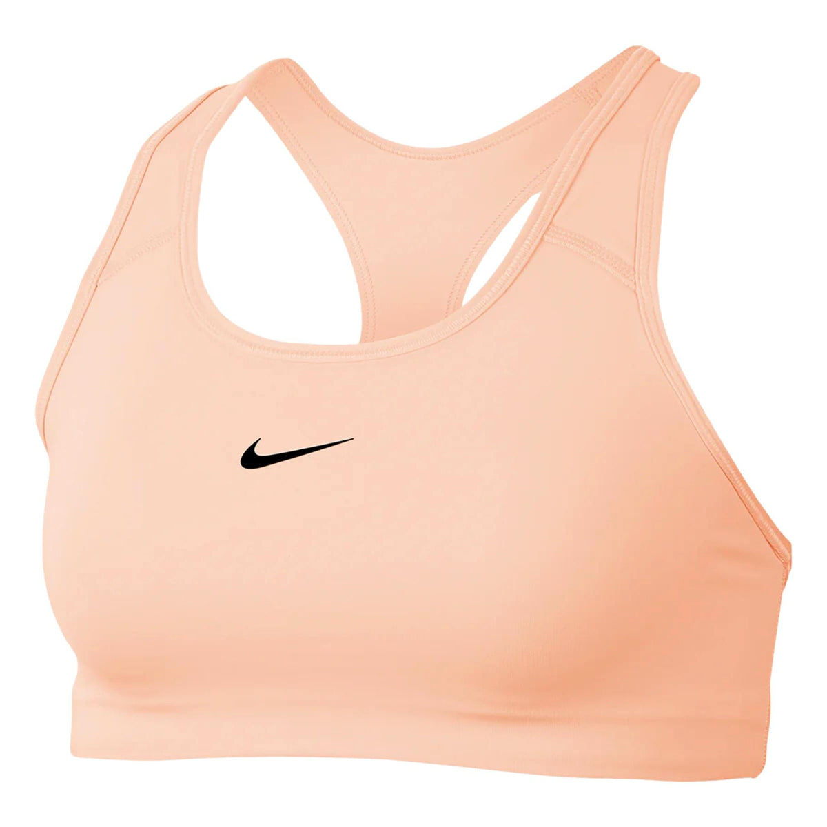 Nike DRI-FIT Swoosh Bra Peach/Black  BV3900-664 Women's