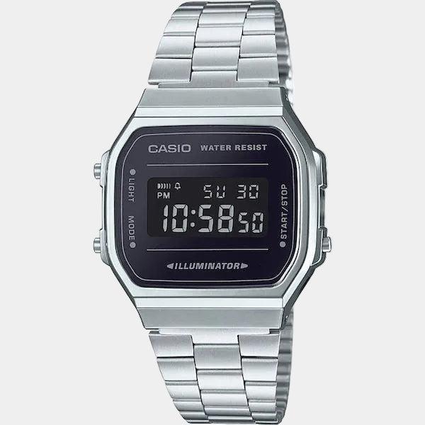 Casio Vintage Collection Digital Watch A168WEM-1VT Silver - Black