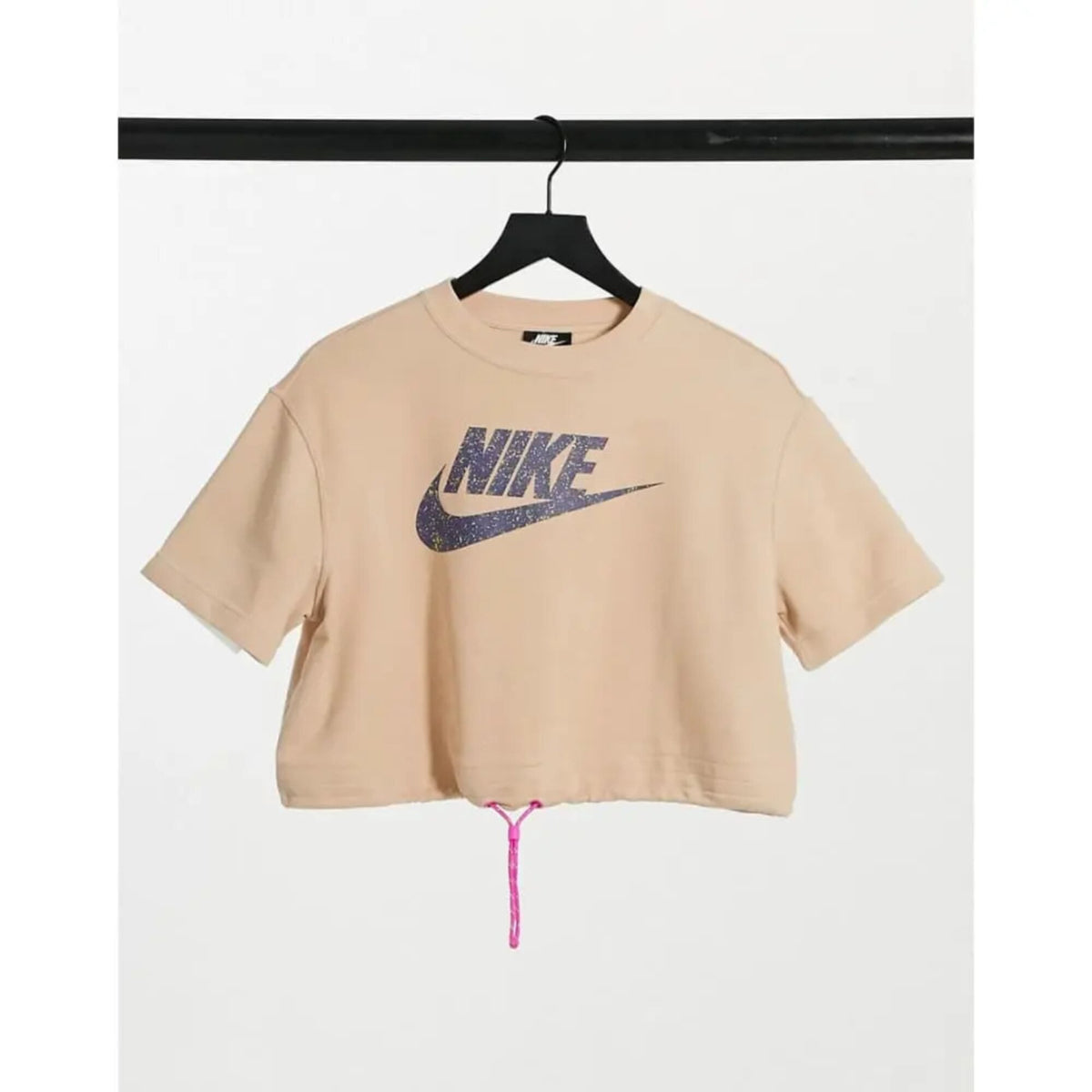 Nike Air Sportswear Short Sleeve Running Top Shimmer Tan  CJ2275-287 Women's