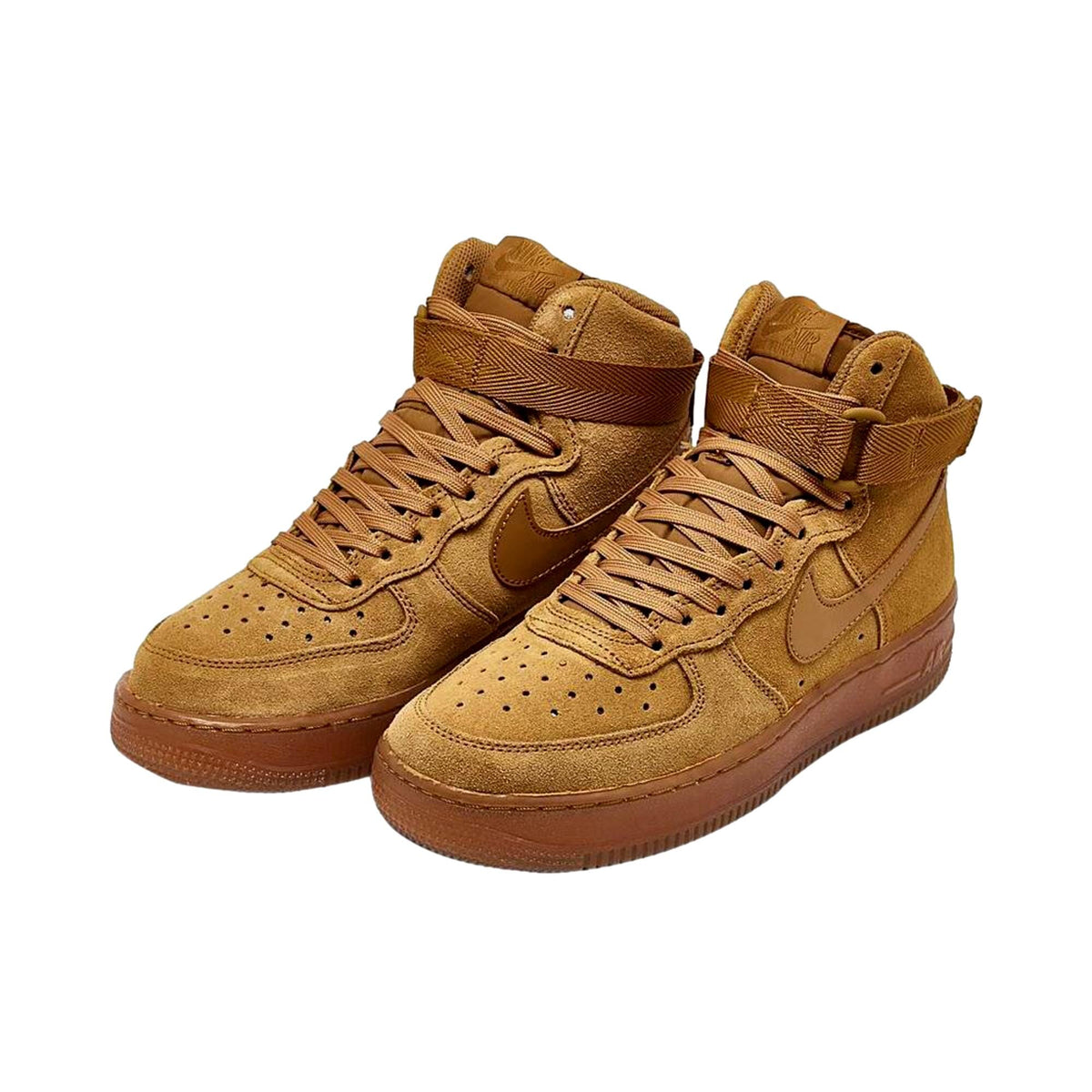 Nike Air Force 1 High LV8 3 Wheat / Wheat - Gum Light Brown  CK0262-700 Grade-School