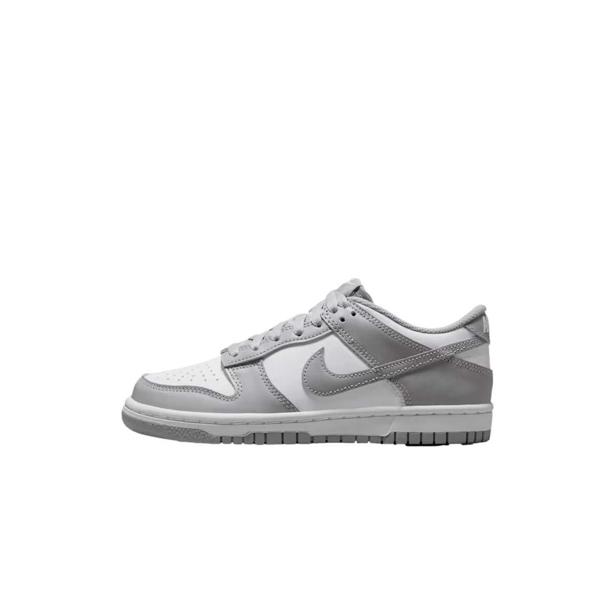 Nike Dunk Low White / Light Smoke Grey - White  FB9109-123 Grade-School