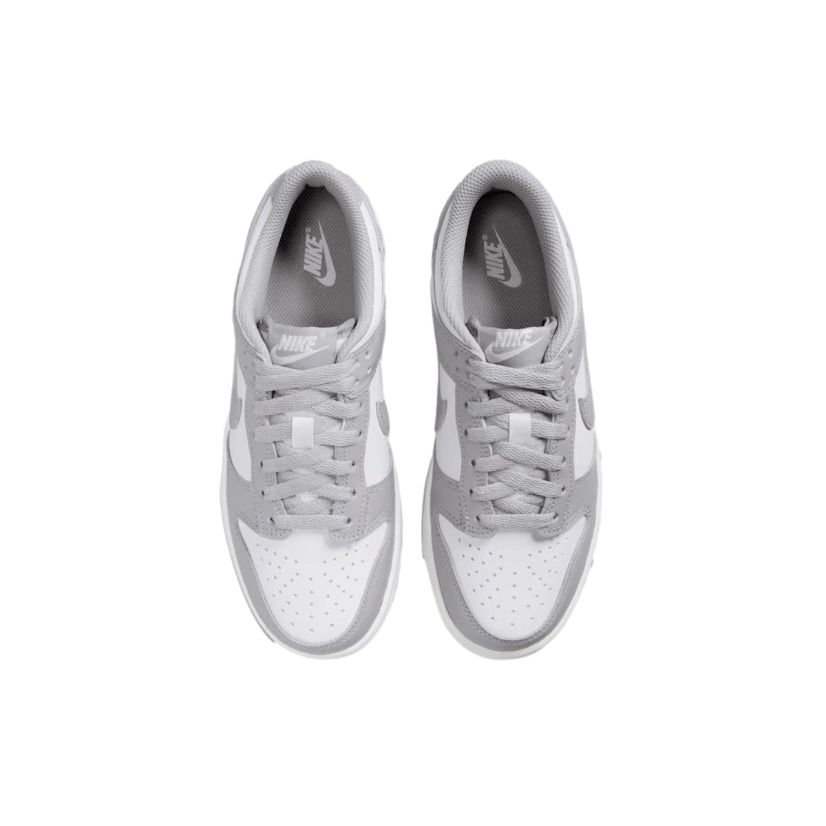 Nike Dunk Low White / Light Smoke Grey - White  FB9109-123 Grade-School