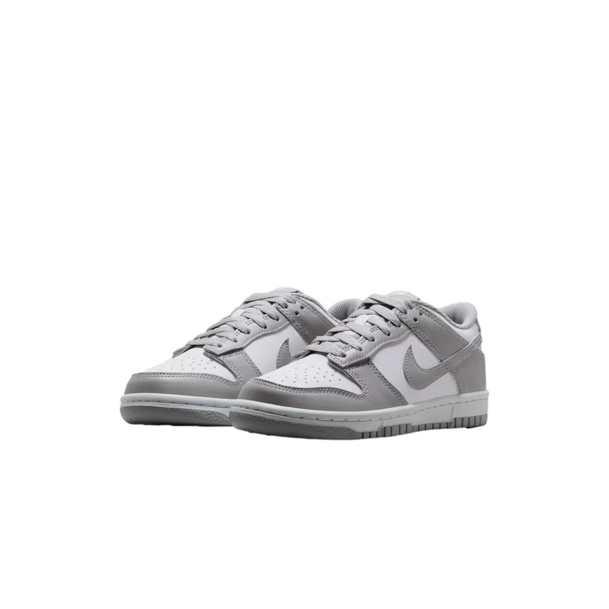 Nike Dunk Low White / Light Smoke Grey - White  FB9109-123 Grade-School