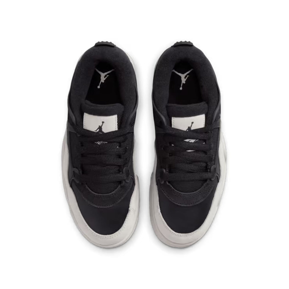 Nike Air Jordan 4 RM Black/Light Bone-Dark Grey  FQ7938-001 Grade-School