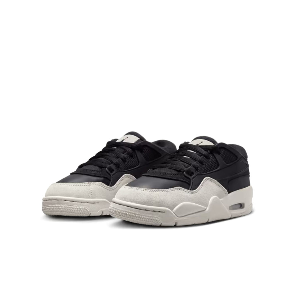 Nike Air Jordan 4 RM Black/Light Bone-Dark Grey  FQ7938-001 Grade-School