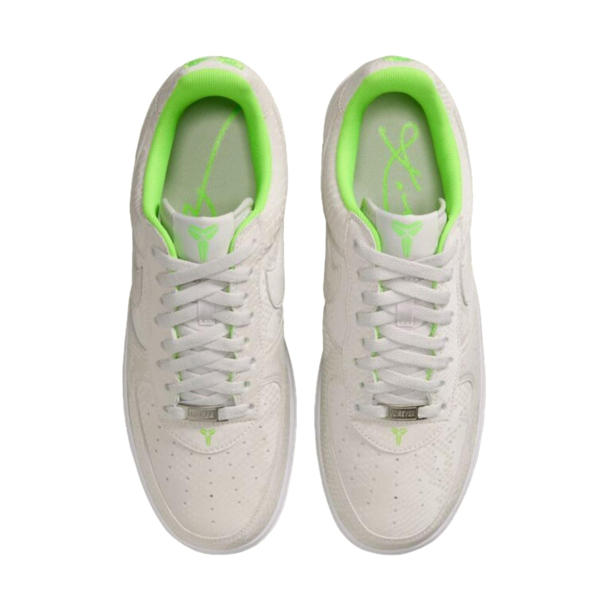 Nike Kobe Air Force 1 Low Vast Grey / Electric Green - White  IB0018-006 Men's