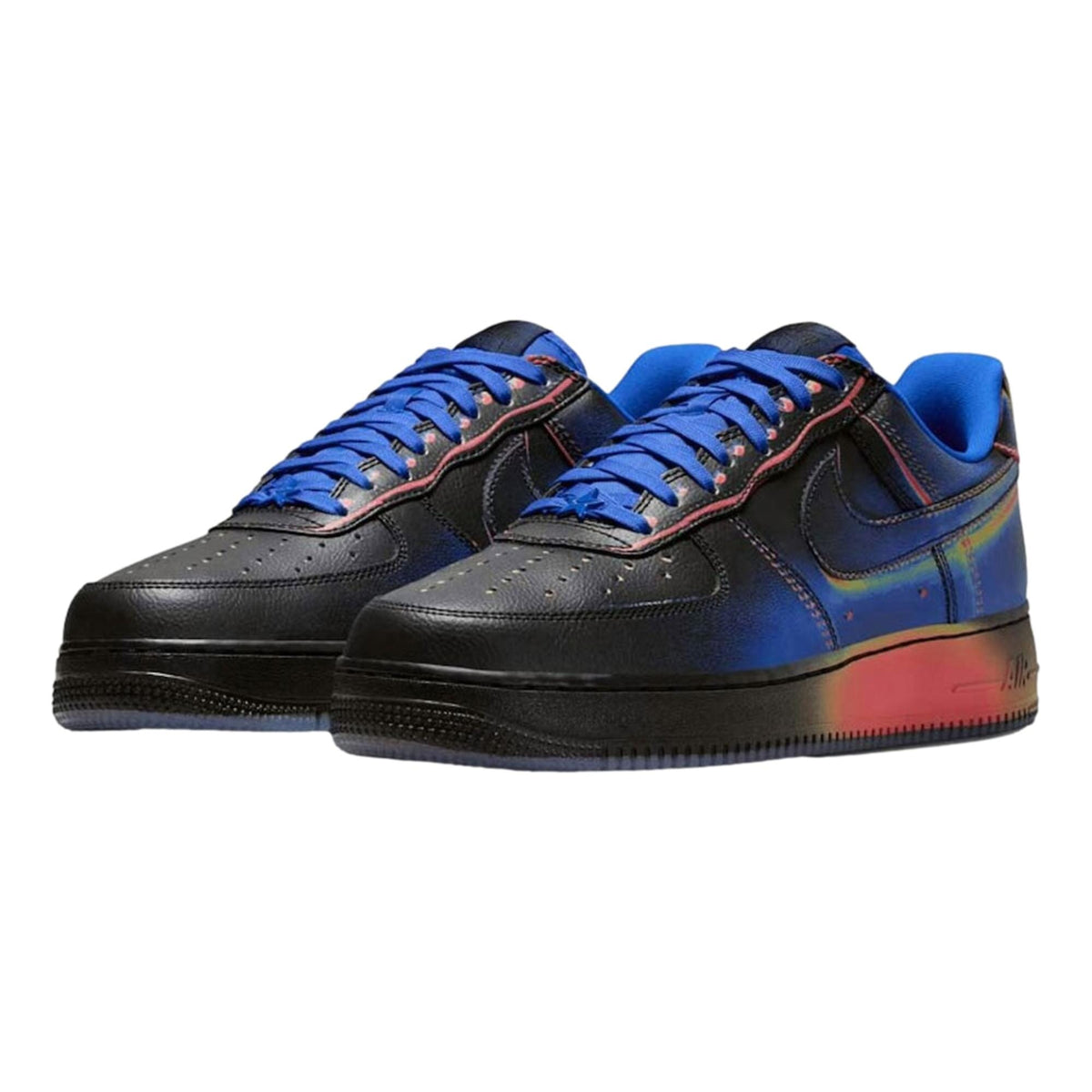 Nike Air Force 1 Low Retro Black / Racer Blue - Volt Ice  IB6834-001 Men's