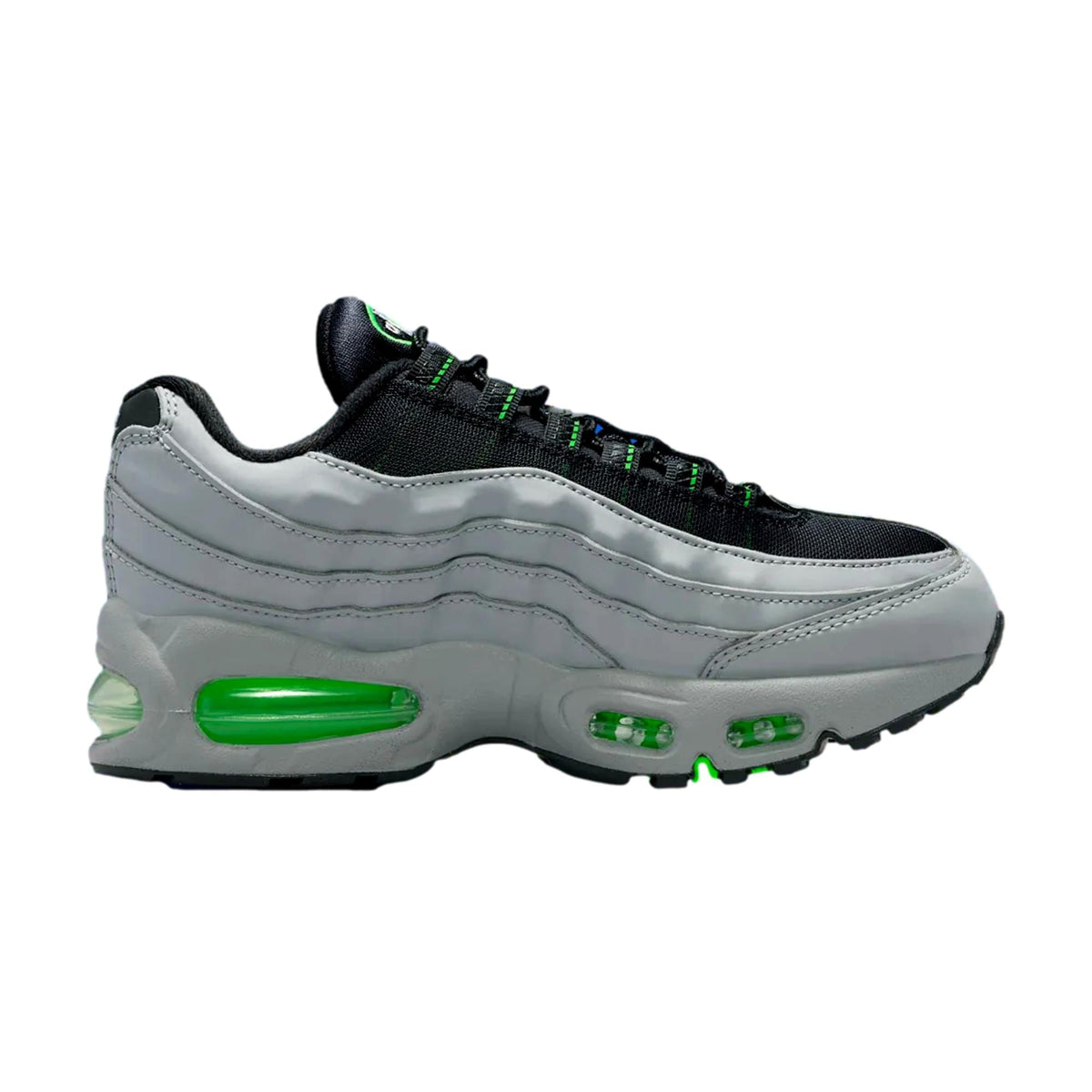 Nike Air Max 95 BB Leather Light Smoke Grey / Black  II4130-012 Grade-School