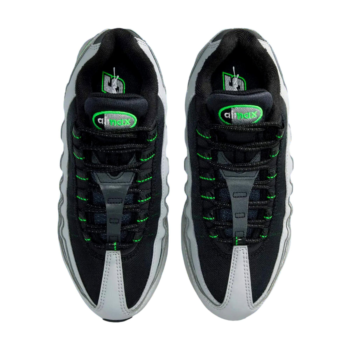 Nike Air Max 95 BB Leather Light Smoke Grey / Black  II4130-012 Grade-School