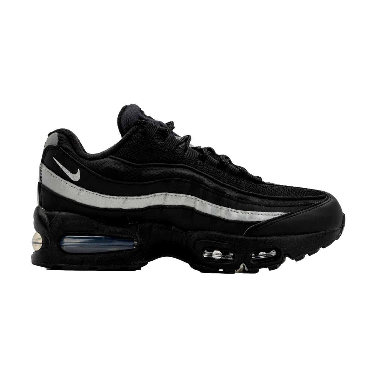 Nike Air Max 95 BB Leather Black / Metallic Silver - Black  II4130-013 Grade-School