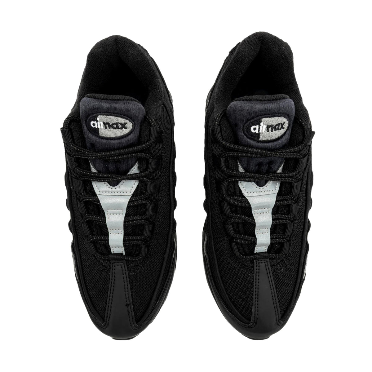 Nike Air Max 95 BB Leather Black / Metallic Silver - Black  II4130-013 Grade-School