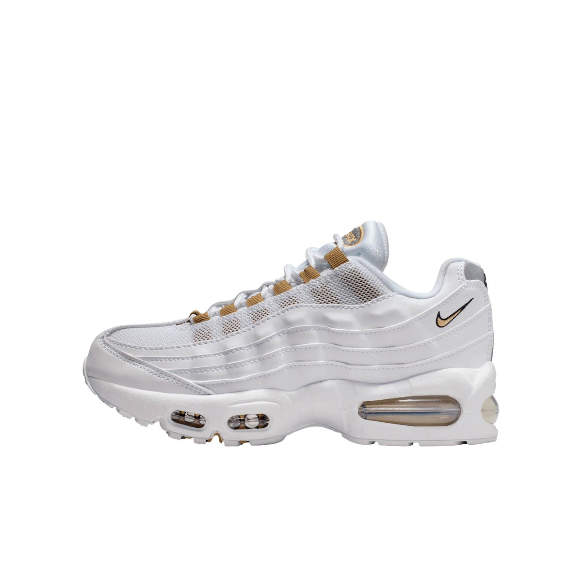 Nike Air Max 95 BB LTR White / Metallic Gold - Black  II4130-102 Grade-School