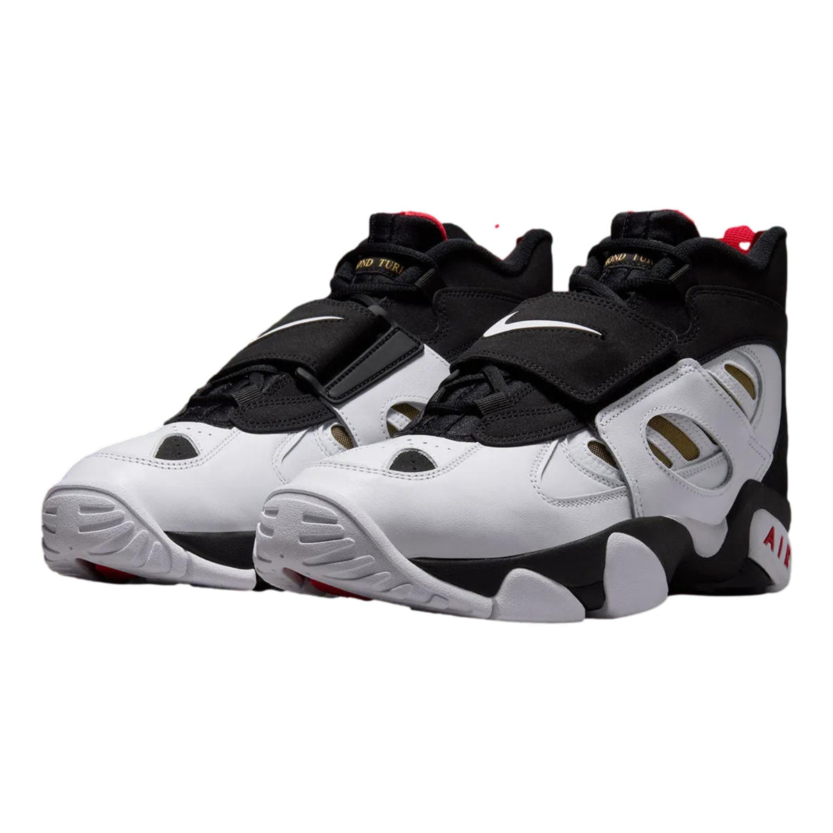 Nike Air Diamond Turf II Black / White - Fire Red  II7080-001 Men's