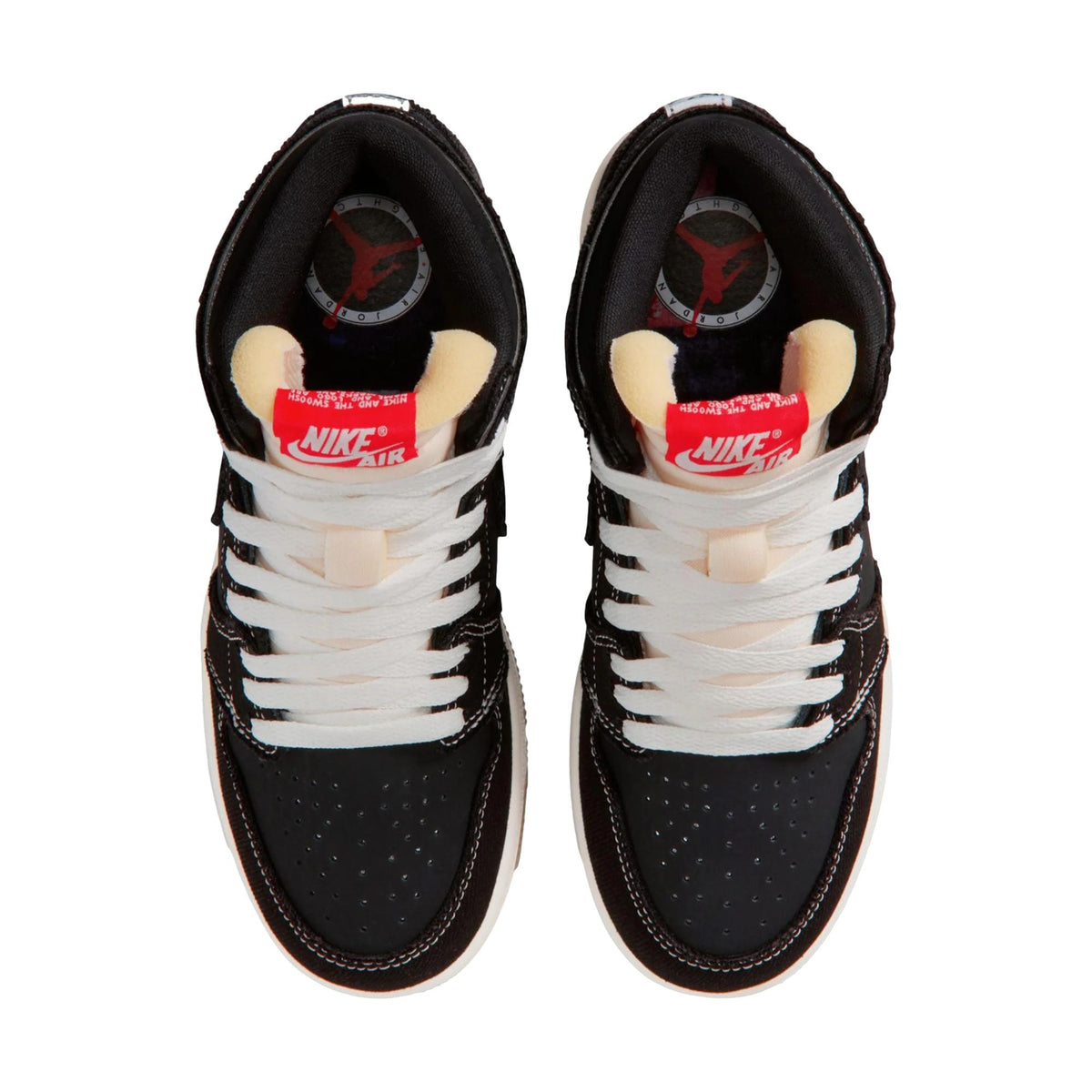 Nike Air Jordan 1 RTR Hi OG FC Black / University Red - Sail  II9927-001 Grade-School