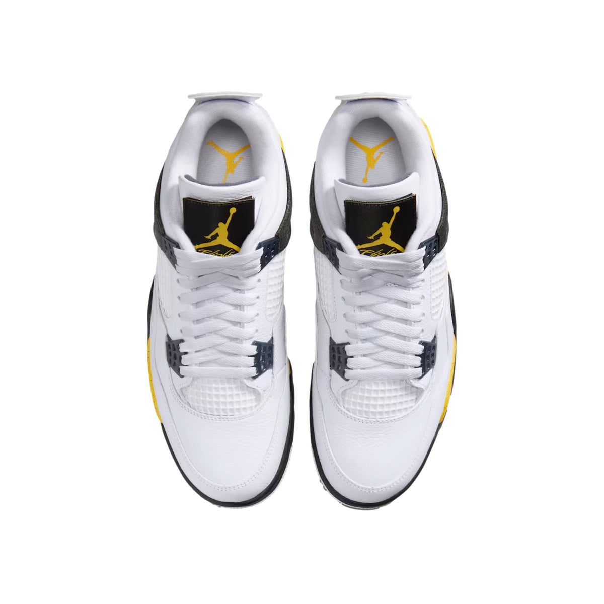 Nike Air Jordan 4 Retro White / Tour Yellow / Dark Blue Grey / Black  IO2463-102 Men's
