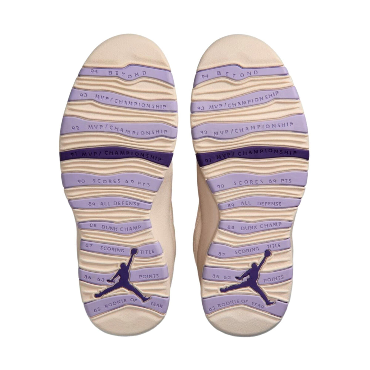 Nike Air Jordan 10 Retro Chalk / Hydrangeas - Wild Grape  IQ0388-101 Women's