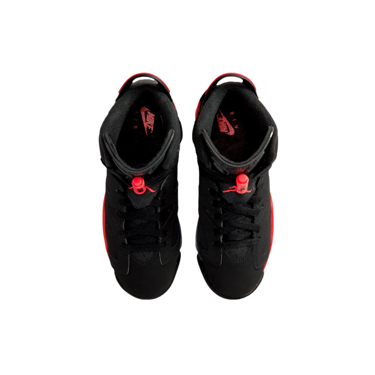 Nike Air Jordan 6 Retro Black / Light Crimson  IQ1275-001 Grade-School