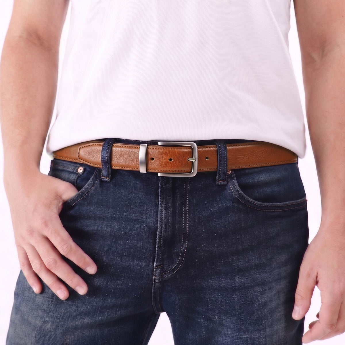 Men's Italian Reversible Leather Belt