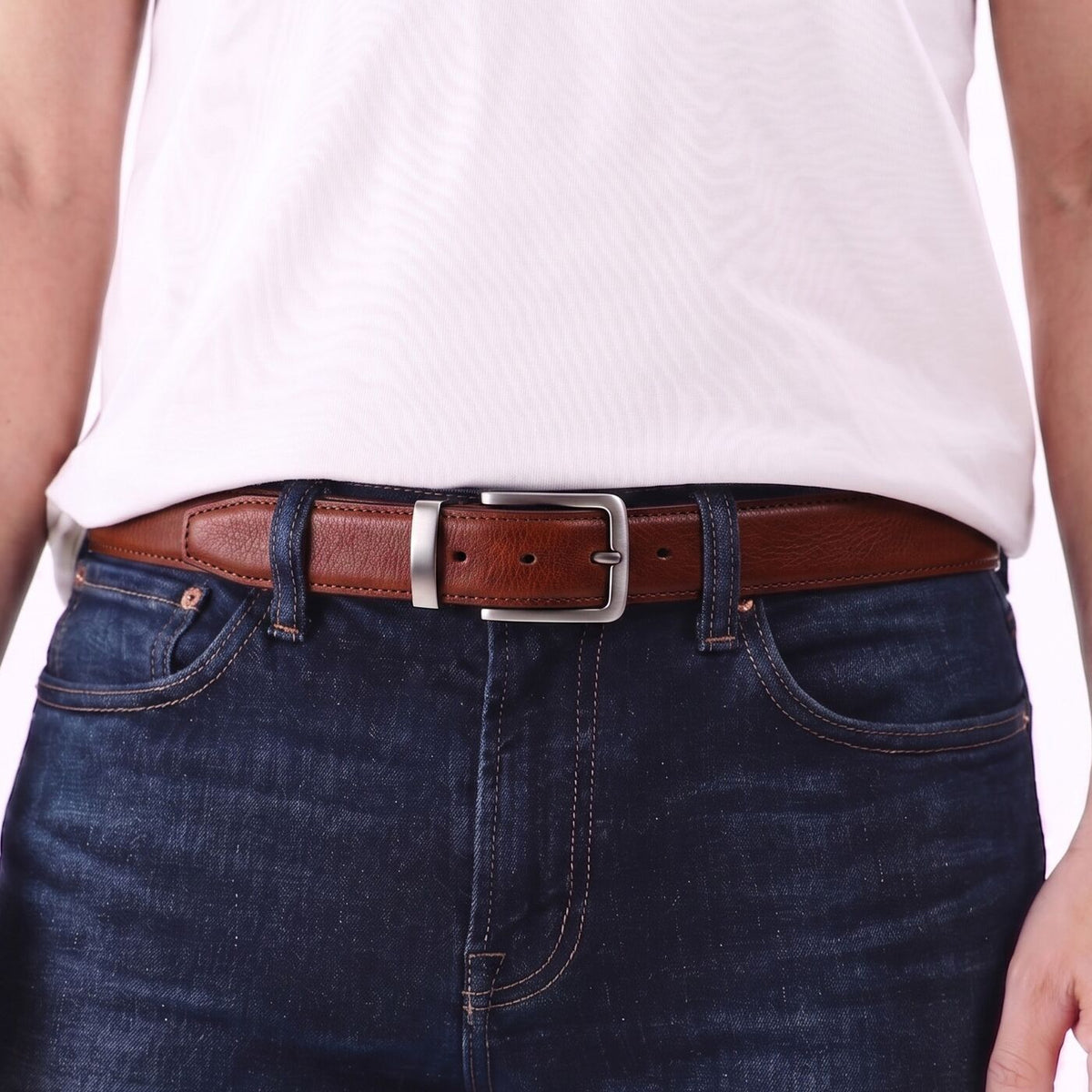 Men's Italian Reversible Leather Belt