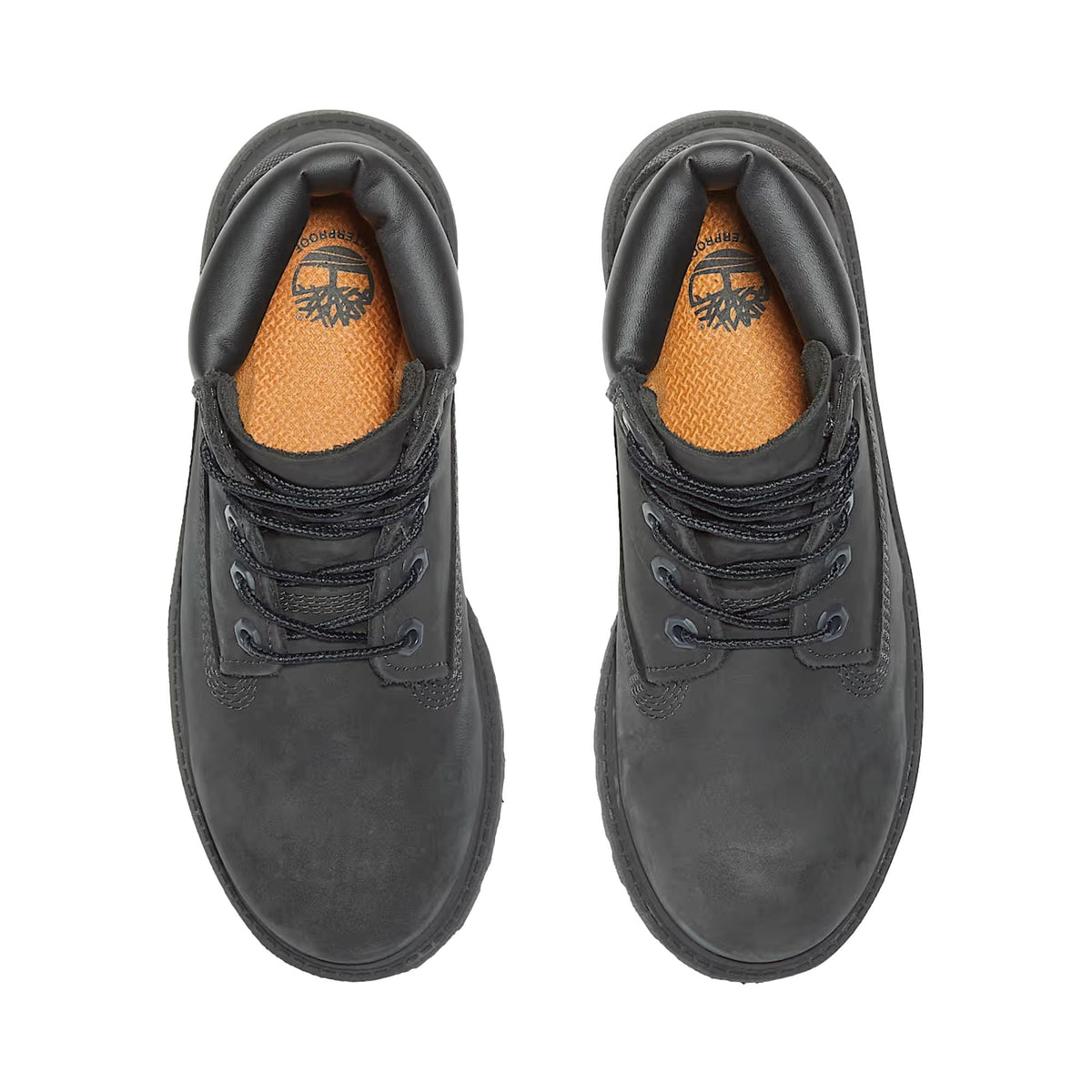 Timberland Premium 6 Inch Lace Waterproof Boot Black  TB112907001 Grade-School