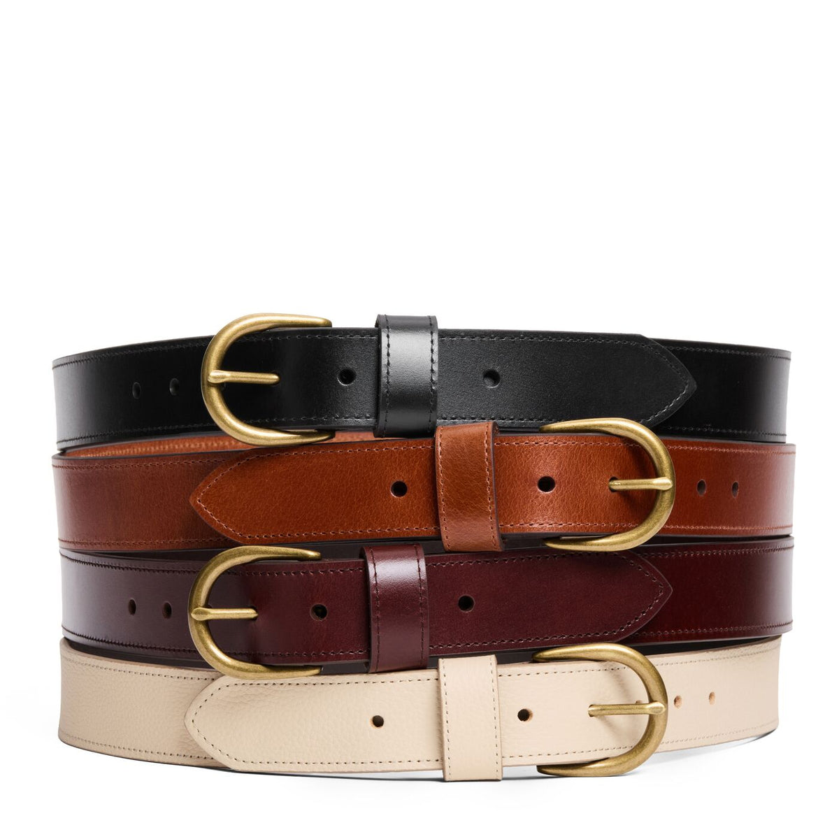 Women's Wide Loop Leather Belt